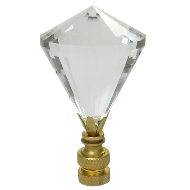 SET OF 2 ACRYLIC CRYSTAL DIAMOND LAMP SHADE FINIAL SET OF 2 ACRYLIC CRYSTAL DIAMOND LAMP SHADE FINIAL